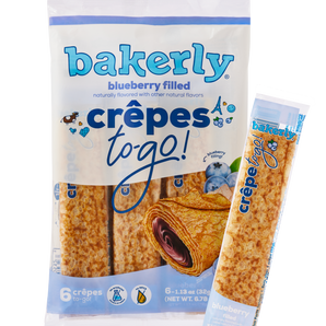 blueberry crêpes to-go!